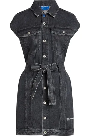 Karl Lagerfeld Robe en jean à taille ceinturée
