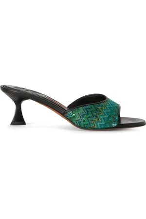 Missoni Mules à motif zigzag