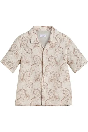 Brunello Cucinelli Chemise à imprimé cachemire