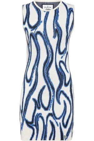 Philipp Plein Robe courte à motif en jacquard
