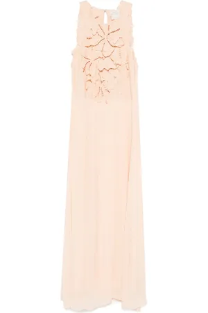 FORTE FORTE Robe longue à fleurs appliquées