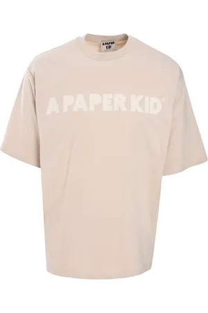 A PAPER KID T-shirt à logo imprimé