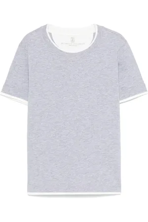 Brunello Cucinelli T-shirt à design superposé