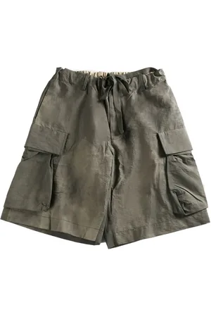 UMA WANG Faded-effect cargo shorts