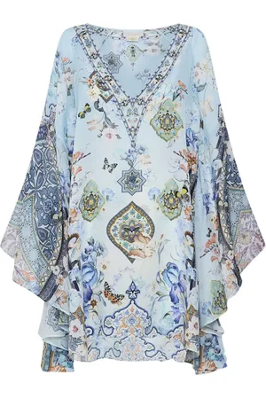 Camilla Robe courte à imprimé graphique