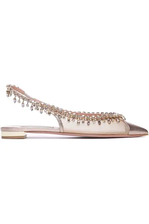 Aquazzura Ballerines Temptation Crystal