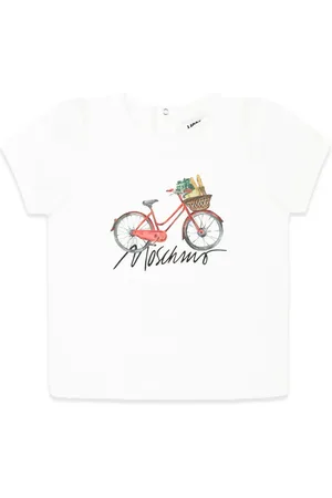 Moschino T-shirt à imprimé vélo