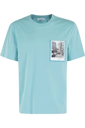 Helmut Lang T-shirt en coton à imprimé graphique