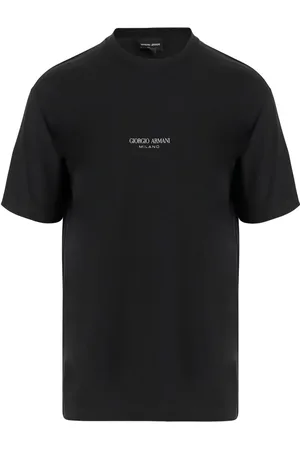 Giorgio Armani T-shirt en coton à logo imprimé