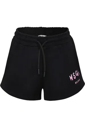 Msgm Short en coton à logo imprimé