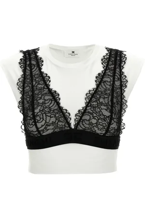 Elisabetta Franchi T-shirt à coupe crop