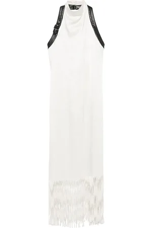 Nanushka Robe mi-longue à franges