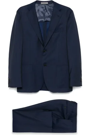 corneliani Costume à rayures en jacquard