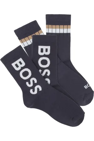 HUGO BOSS Lot de deux paires de chaussettes à logo