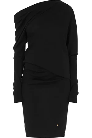 Moschino Robe courte à encolure asymétrique