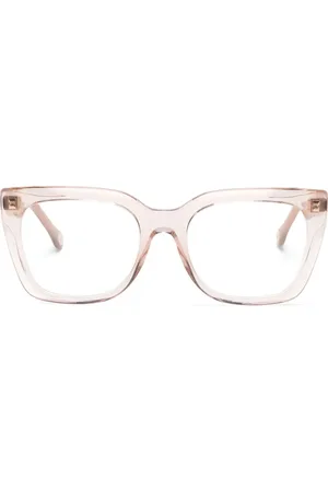 Carolina Herrera Lunettes de soleil translucide à monture oversize