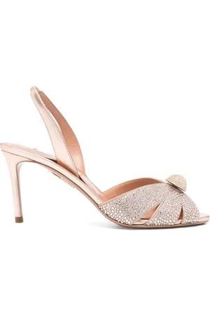 Aquazzura Escarpins à ornements en cristal 80 mm