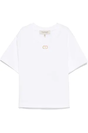 Twin-Set T-shirt à plaque Oval T