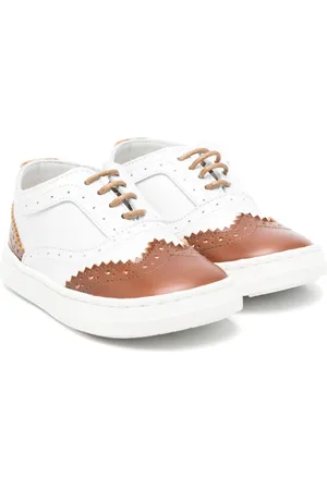 Babywalker Baskets en cuir à logo embossé