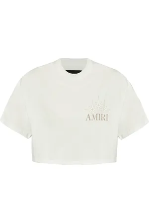 AMIRI T-shirt crop à logo imprimé