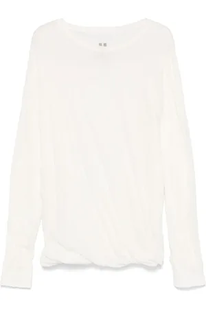 Rick Owens T-shirt à effet plissé