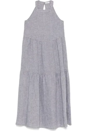 PESERICO SIGN Robe mi-longue à volants superposés
