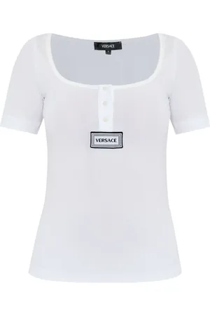 VERSACE T-shirt à logo appliqué