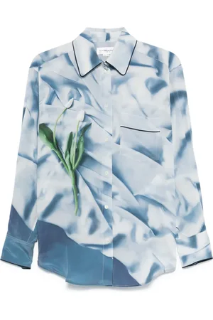 Victoria Beckham Chemise de pyjama en satin à fleurs