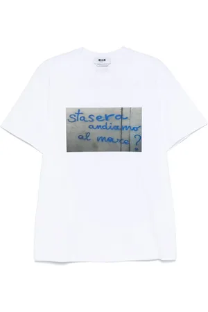 Msgm T-shirt à imprimé graphique