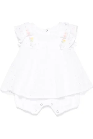 Lapin House Barboteuse en broderie anglaise