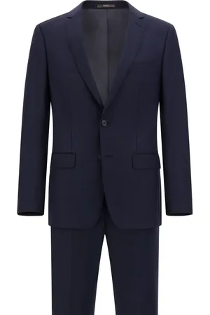 Boggi Milano Costume en laine à rayures