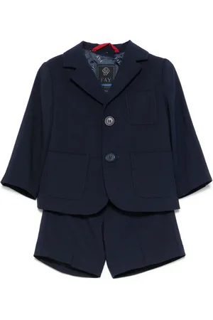 FAY Ensemble short-haut à plis marqués