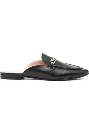 Twin-Set Chaussons Oval T en cuir