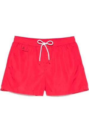 Kiton Short de bain à logo brodé