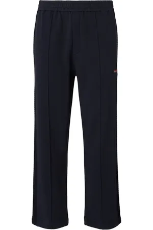Missoni Pantalon de jogging en coton à motif zig-zag brodé