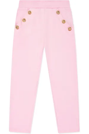 Balmain Pantalon en coton bordé de boutons