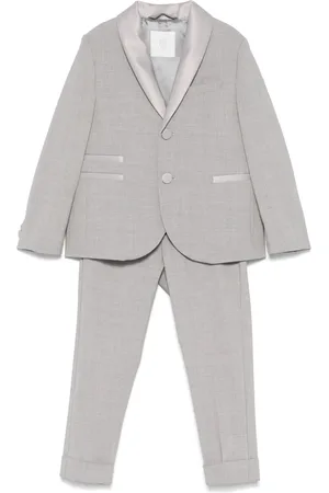 ELEVENTY Costume à bords en satin