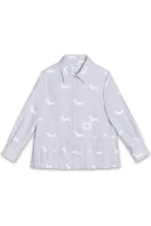 Thom Browne Chemise plissée à imprimé graphique