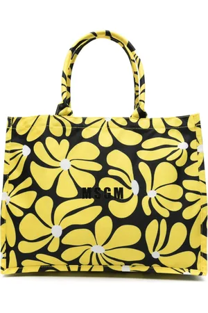 Msgm Sac cabas à fleurs