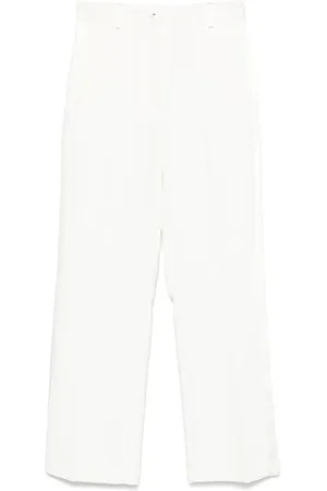 Elisabetta Franchi Pantalon en crêpe à bandes satinées