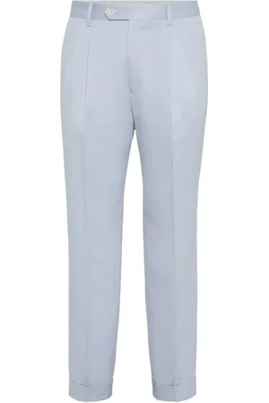 Brunello Cucinelli Pantalon à plis marqués