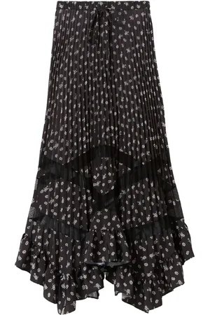 Claudie Pierlot Jupe plissée à fleurs