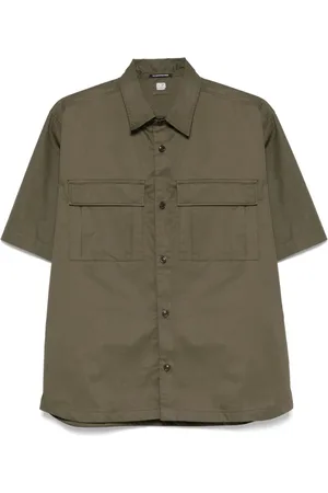 C.P. Company Chemise en coton à patch logo