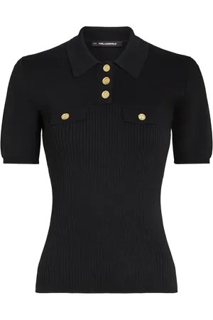 Karl Lagerfeld Polo à boutons à logo