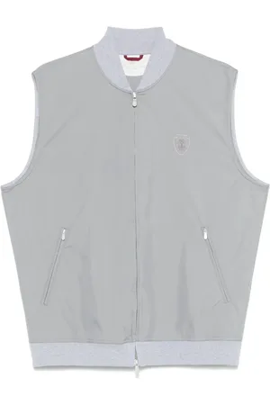 Brunello Cucinelli Gilet à logo imprimé