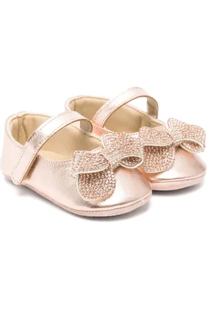 Babywalker Ballerines à nœud orné de cristaux