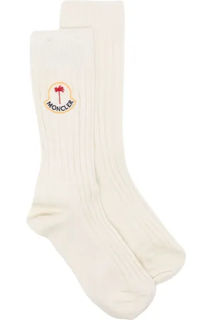 Palm Angels Chaussettes nervurées à logo brodé