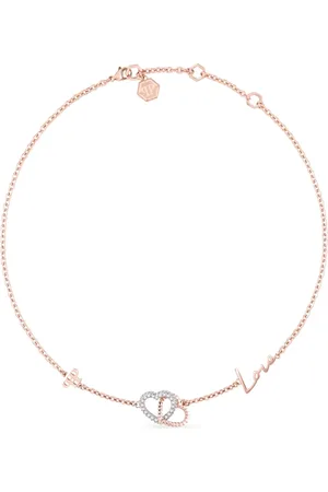 Philipp Plein Collier à pendentifs cœur