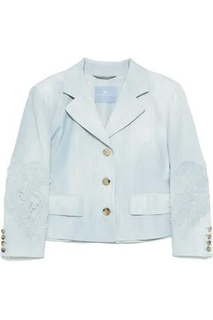 ERMANNO SCERVINO Blazer à imprimé jean