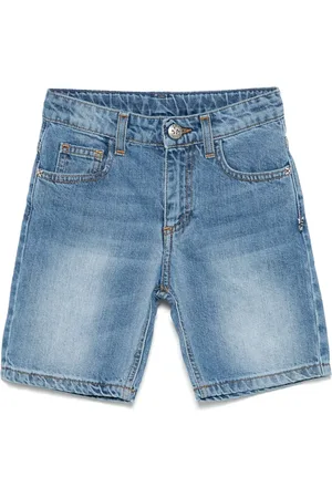John Richmond Short en jean à plaque logo